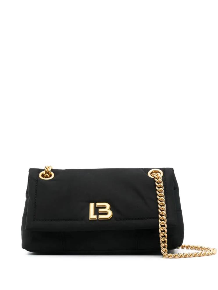 Bimba y Lola logo-lettering shoulder bag - Black Cover