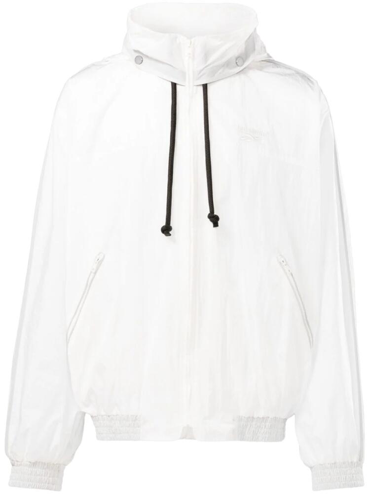 Reebok LTD logo-embroidered hooded jacket - White Cover