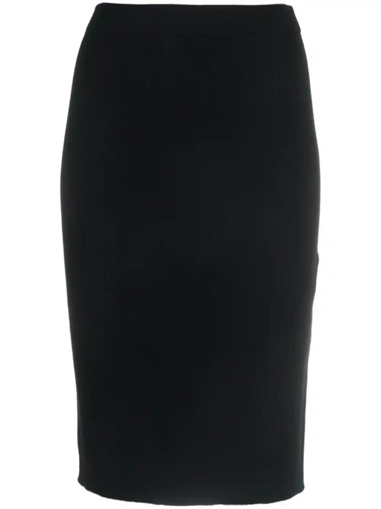 Saint Laurent fine-knit pencil skirt - Black Cover