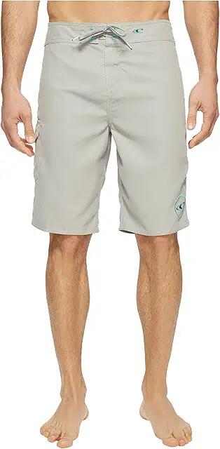 O'Neill Santa Cruz Solid 2.0 Boardshorts (Light Grey) Men's Swimwear Cover