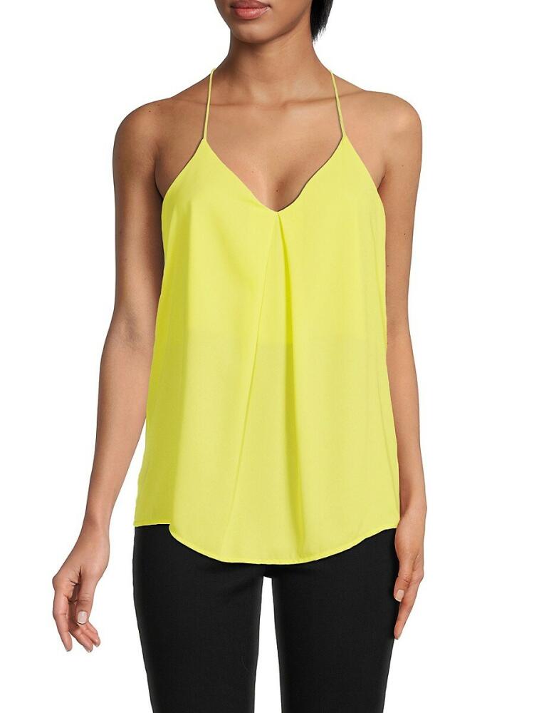 Renee C. Women's V Neck Racerback Top - Citron Cover