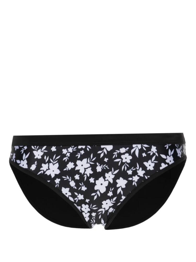 Duskii floral-print bikini bottom - Black Cover