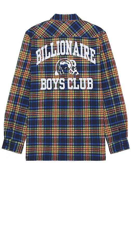 Billionaire Boys Club Contact Long Sleeve Woven Shirt in Blue Cover