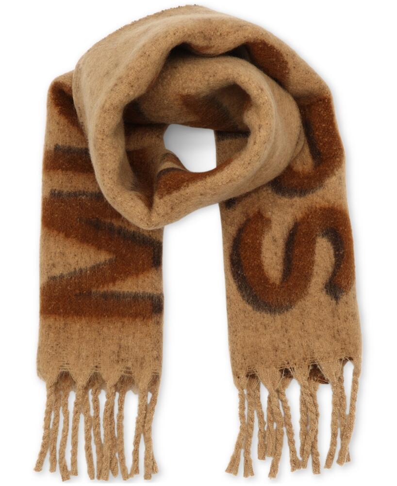 Michael Kors Shadow M Kors Logo Wrap Scarf - Dark Camel Cover