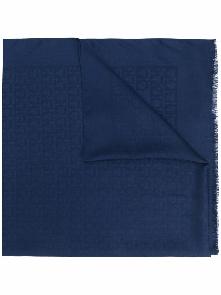 Ferragamo Gancini print scarf - Blue Cover