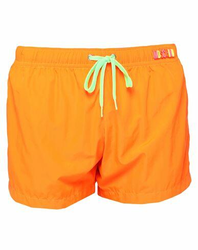 Moschino Man Swim trunks Orange Polyester Cover