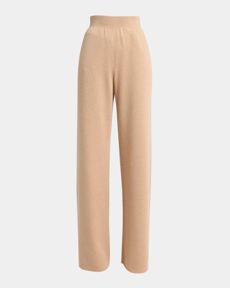 Loro Piana Cocooning Delicate Cashmere-Silk Trousers Cover