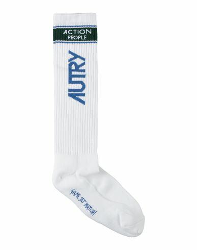 Autry Man Socks & Hosiery White Cotton, Elastane, Nylon Cover