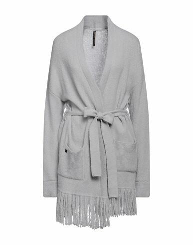 Manila Grace Woman Cardigan Light grey Acrylic, Polyamide, Polyester, Wool Cover