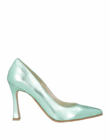 Divine Follie Woman Pumps Sage green Soft Leather Cover