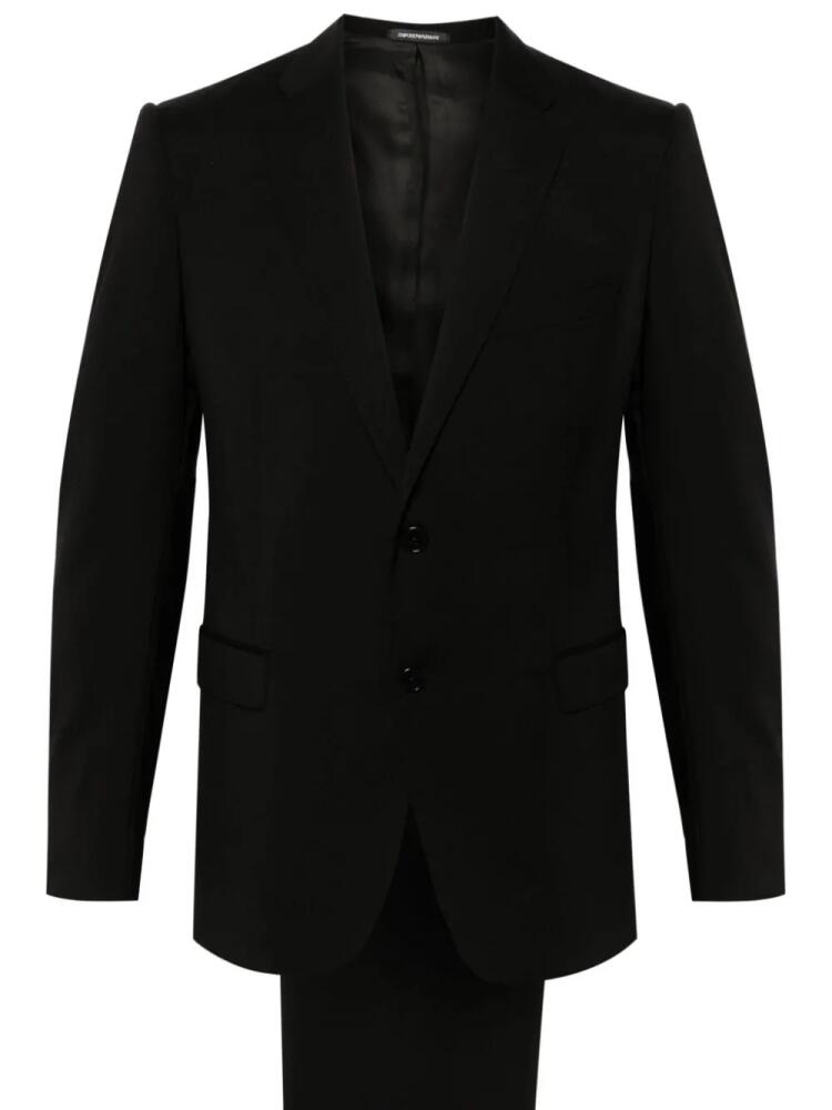 Emporio Armani virgin-wool suit - Black Cover