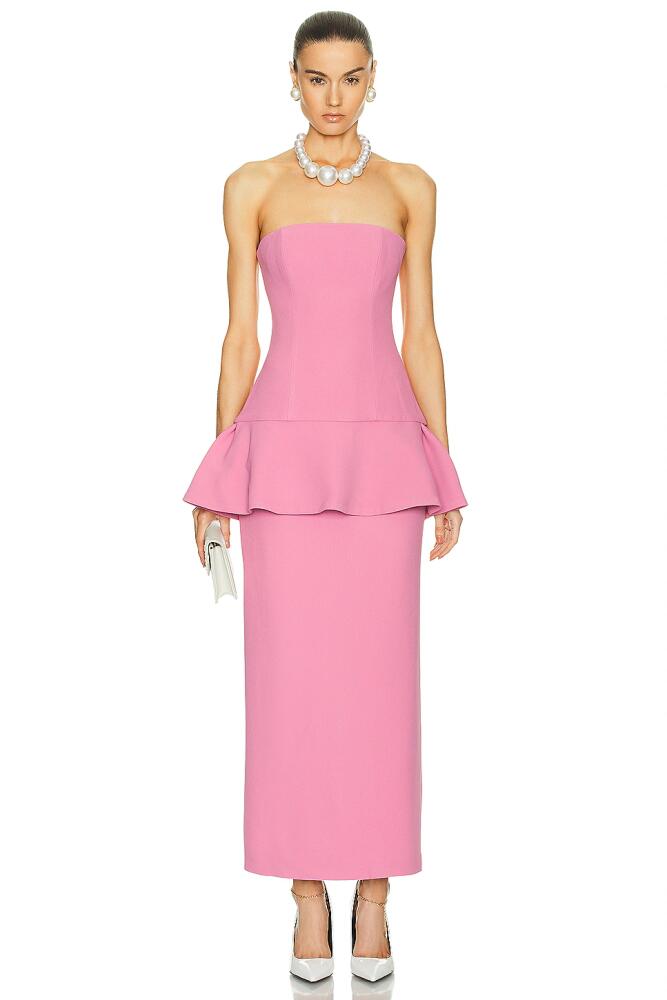 Rowen Rose Bustier Maxi Dress in Pink Cover