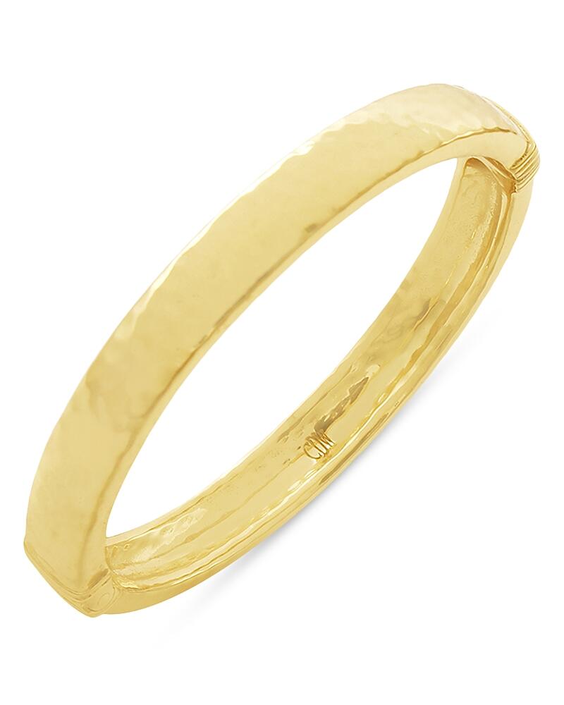 Capucine De Wulf Cleopatra Oval Hammered Bangle Bracelet Cover