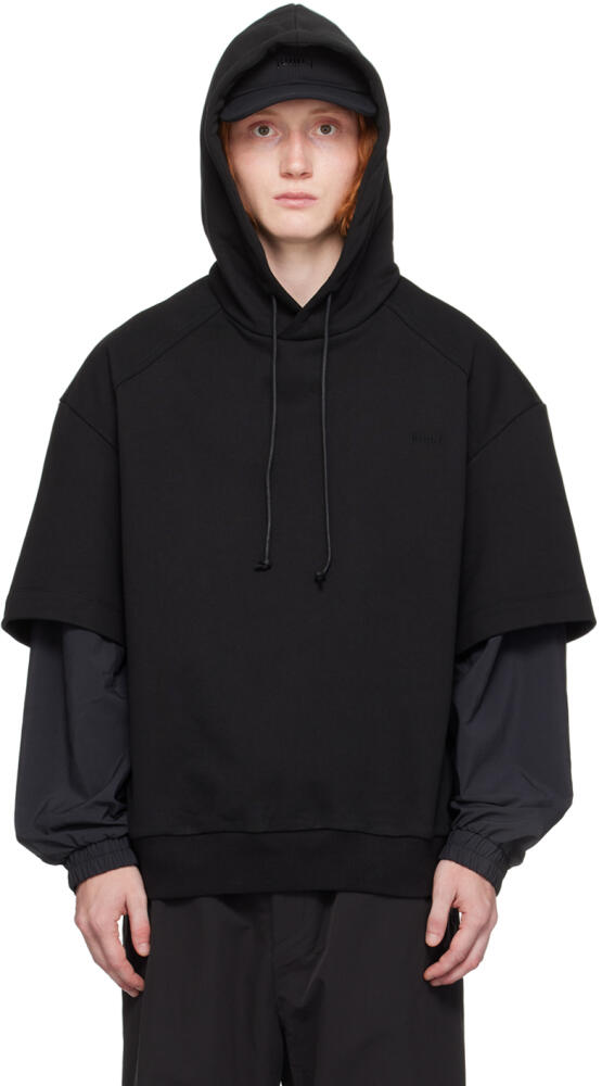 Juun.J Black Dual Sleeve Hoodie Cover