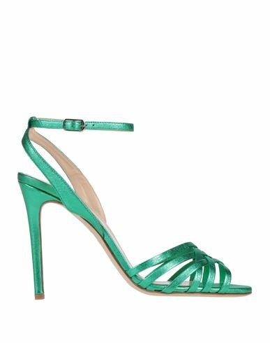 The Seller Woman Sandals Emerald green Leather Cover