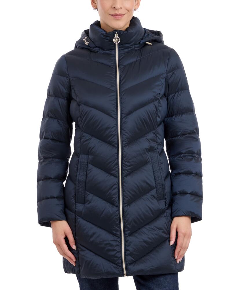 Michael Michael Kors Women's Hooded Packable Down Puffer Coat, Created for Macy's - Admiral Cover