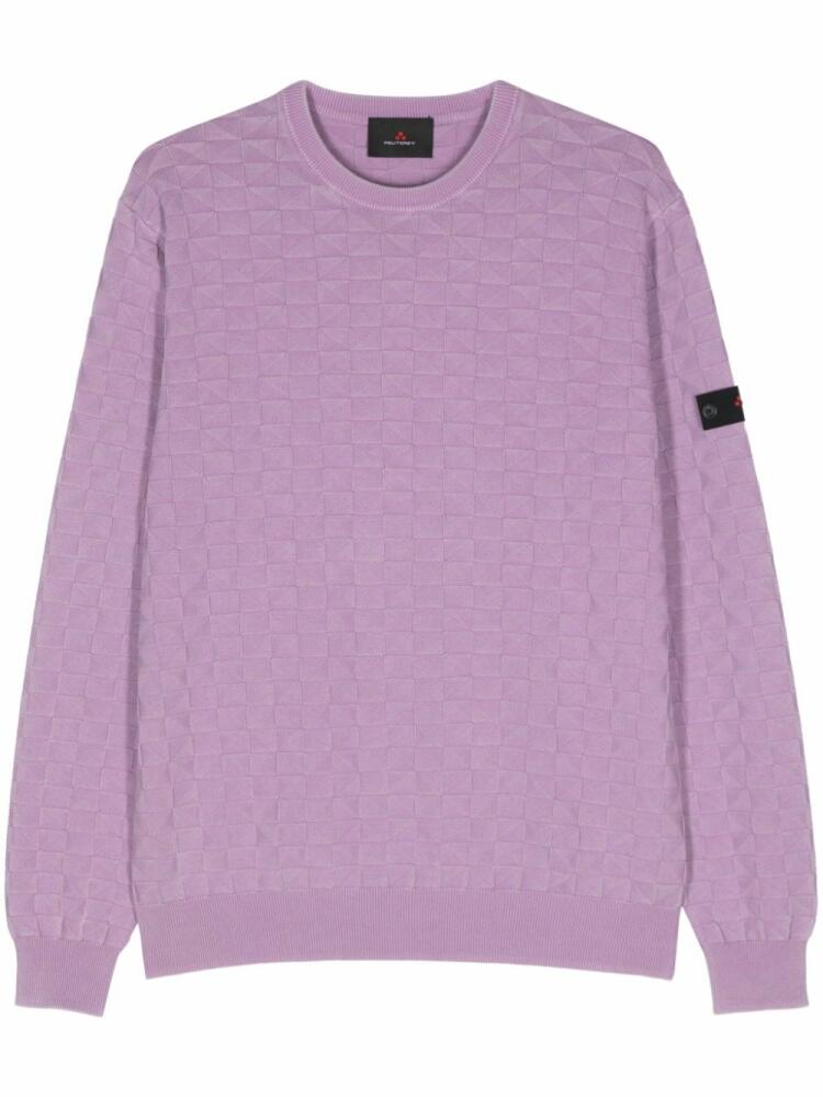 Peuterey Omnium 3D-knit jumper - Purple Cover