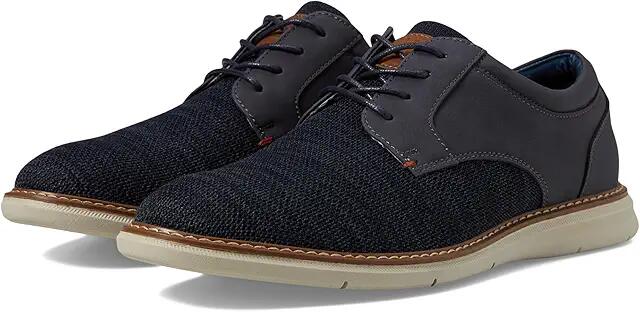 Nunn Bush Chase Knit Plain Toe Oxford Lightweight Breathable Versatile Lace Up (Navy) Men's Shoes Cover