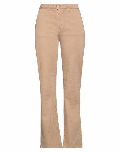 Vicolo Woman Jeans Camel Cotton, Elastomultiester, Elastane Cover