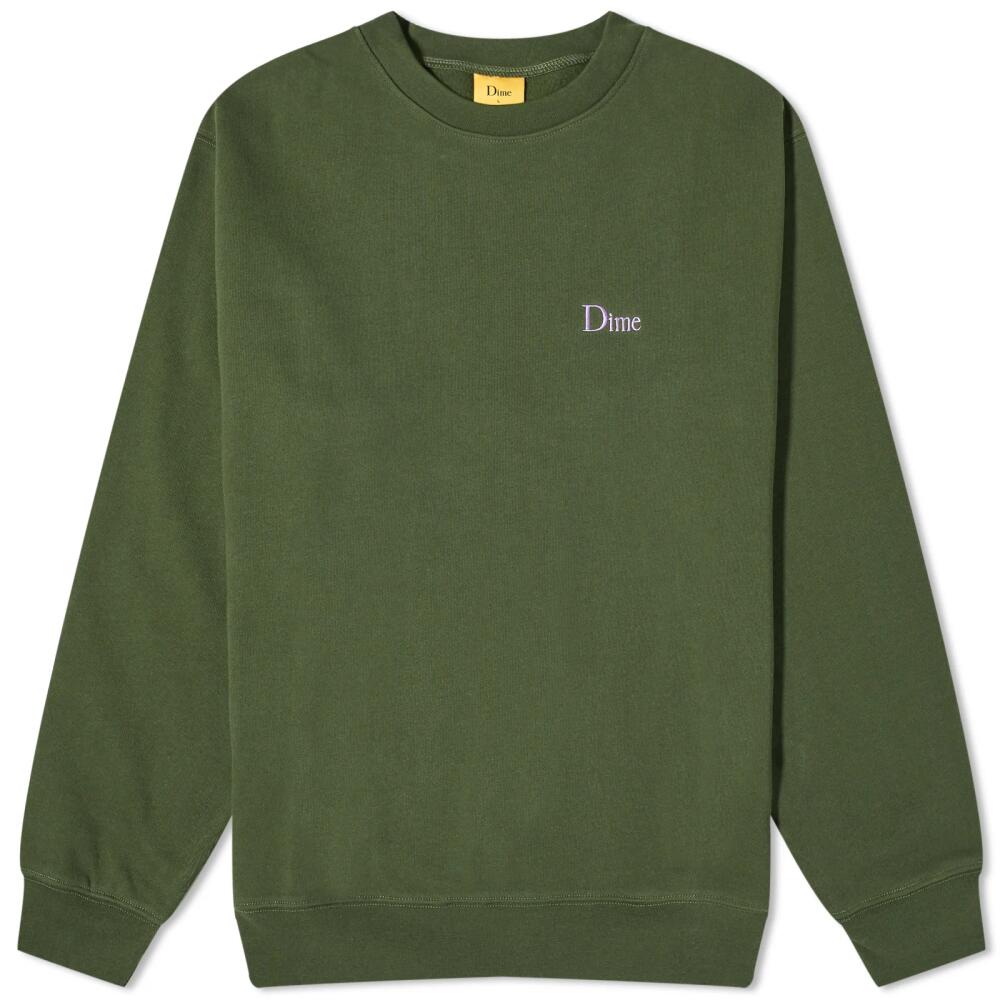 Dime Men's Classic Logo Sweater in Forest Green Cover