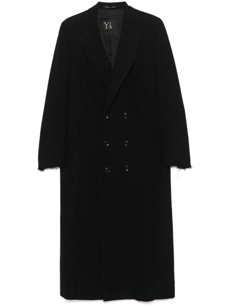 Yohji Yamamoto double-breasted coat - Black Cover