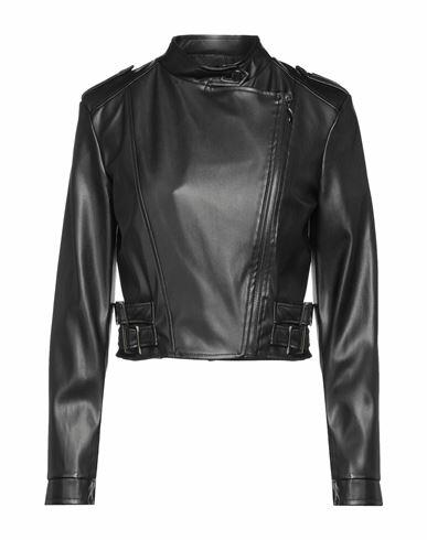 No-nà Woman Jacket Black Polyurethane Cover