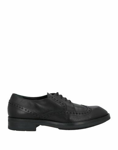 Loriblu Man Lace-up shoes Black Calfskin Cover