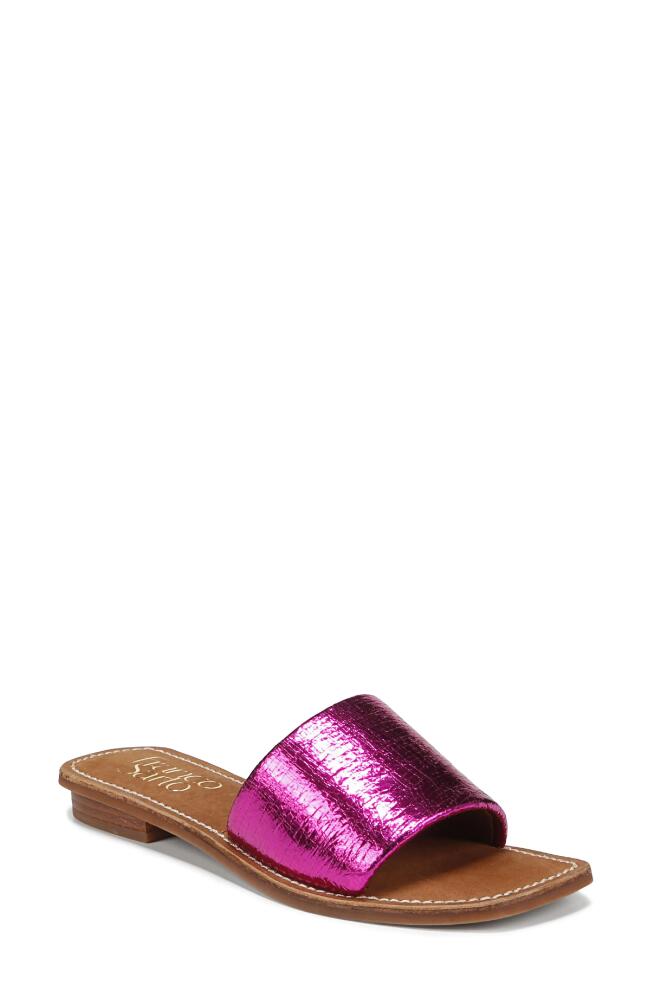 Franco Sarto Tina Raffia Slide Sandal in Pink Cover