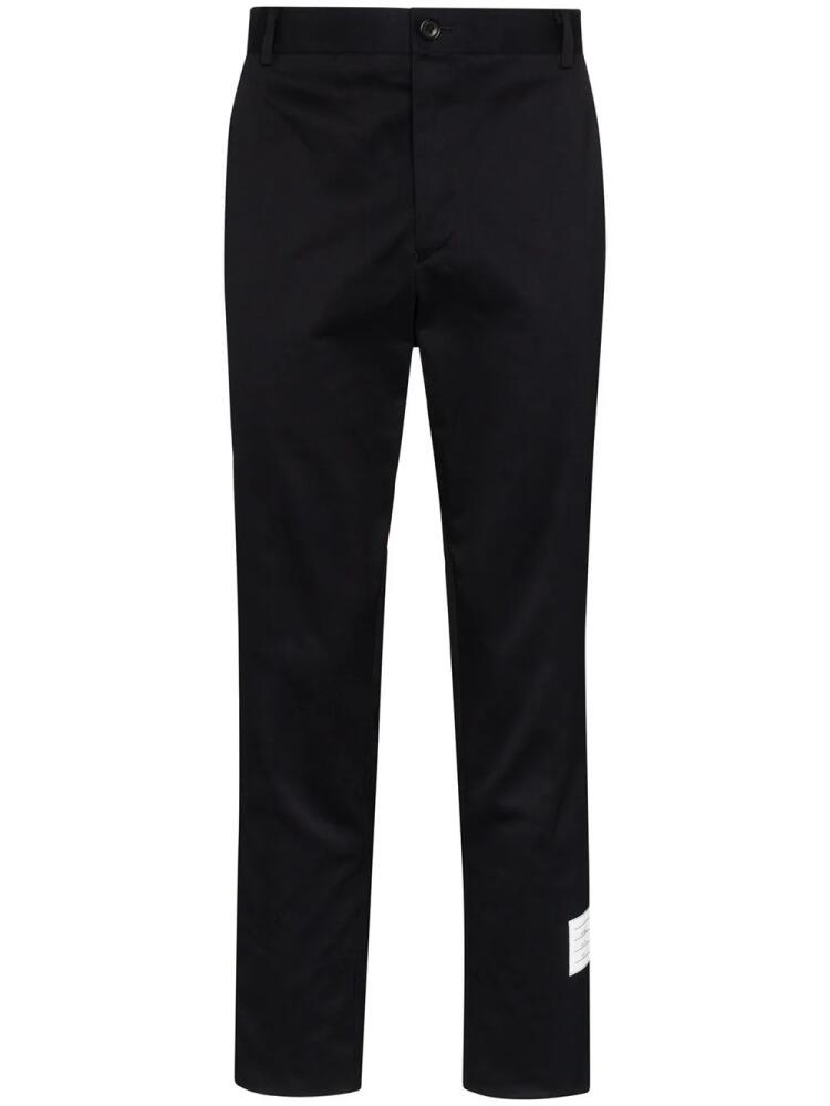 Thom Browne Unconstructed 4-Bar chino trousers - Blue Cover