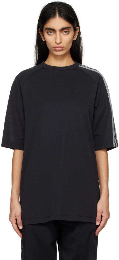 Y-3 Black 3-Stripes T-Shirt Cover