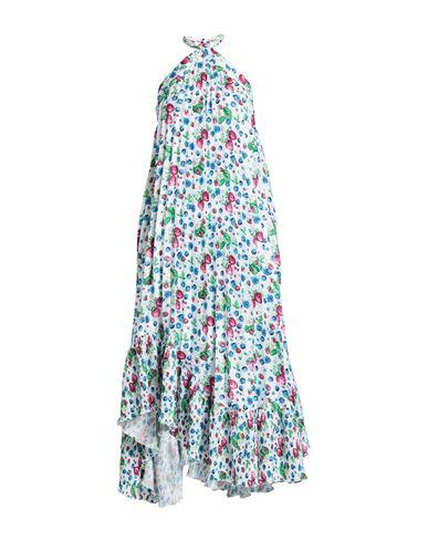 Msgm Woman Midi dress White Polyester, Elastane Cover