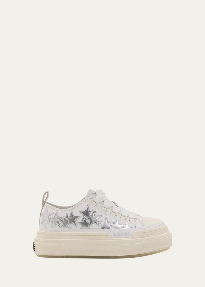 Amiri Stars Metallic Low-Top Platform Sneakers Cover