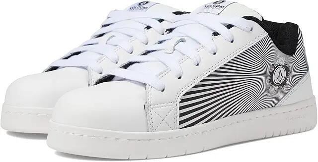 Volcom Stone Op Art EH Comp Toe (White/Black) Men's Shoes Cover