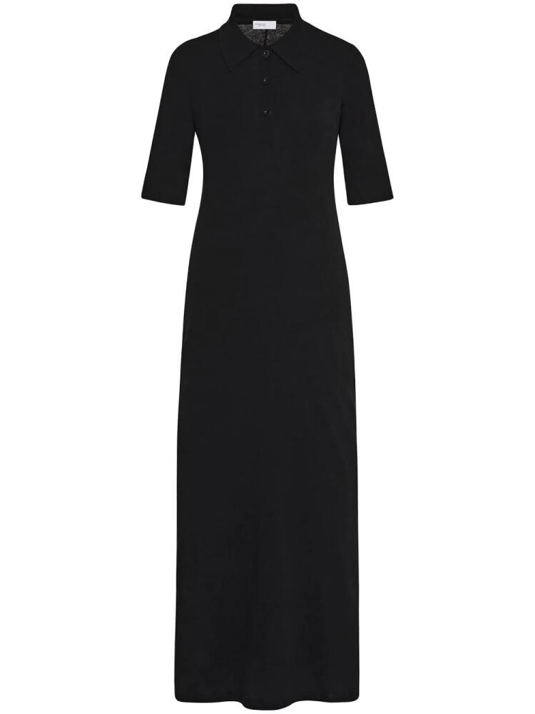 Rosetta Getty polo-collar cotton dress - Black Cover