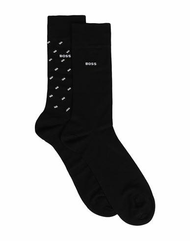 Boss Man Socks & Hosiery Black Cotton, Polyamide, Elastane Cover