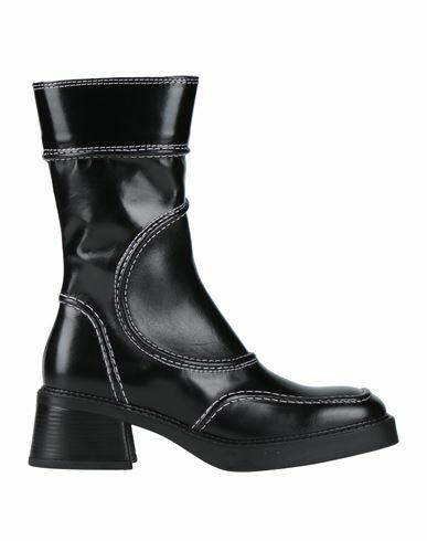 E8 By Miista Malene Black Ankle Boots Woman Ankle boots Black Calfskin Cover