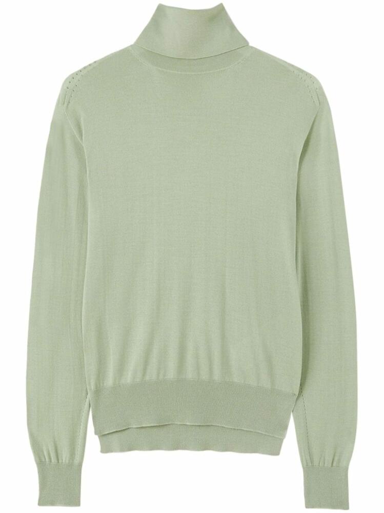 Jil Sander roll-neck fine-knit jumper - Green Cover