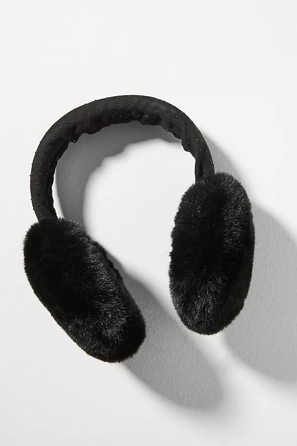 By Anthropologie Studded Fuzzy Earmuffs Cover