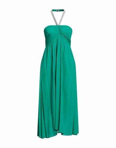 Emma & Gaia Woman Maxi dress Emerald green Viscose Cover