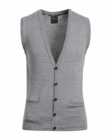 Retois Man Cardigan Grey Merino Wool, Acrylic Cover