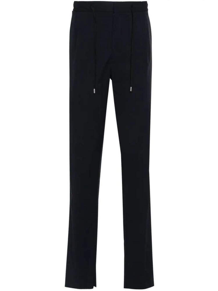 Lardini drawstring-waist tapered trousers - Blue Cover