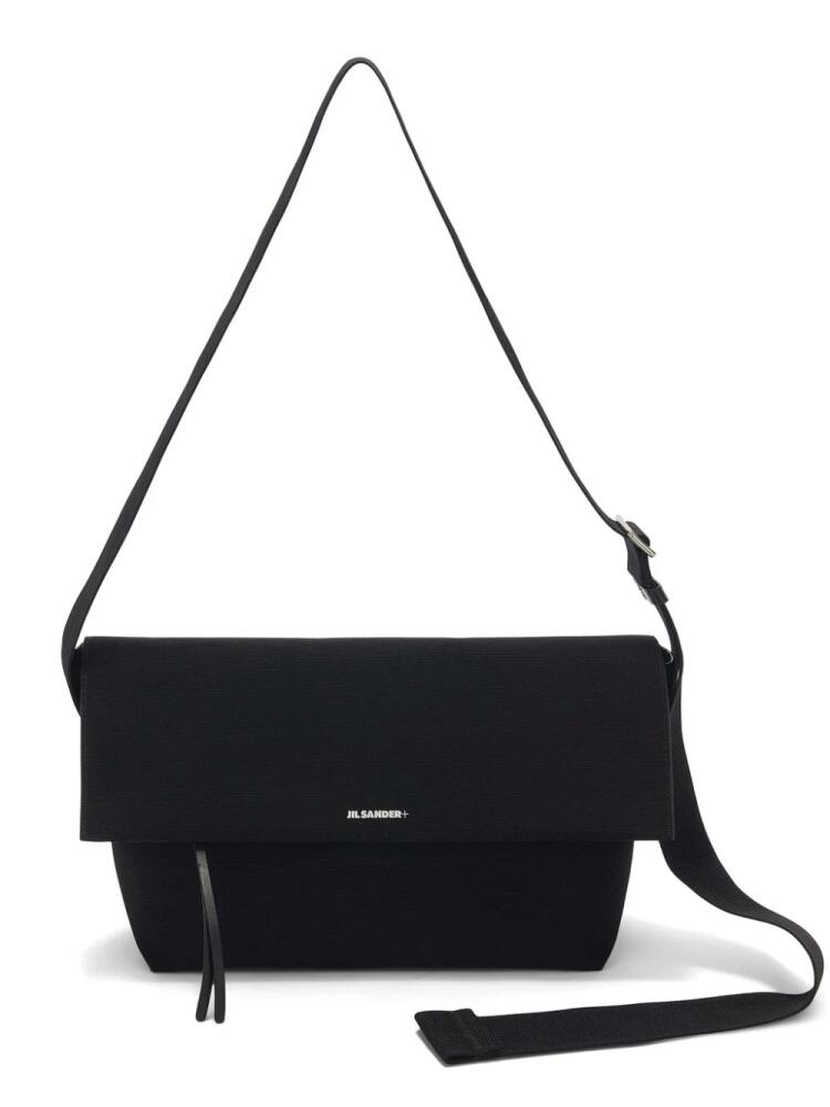 Jil Sander medium Utility canvas shoulder bag - Black Cover