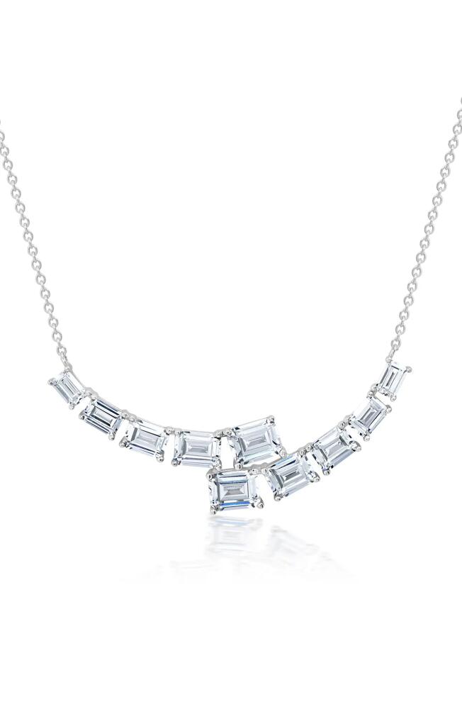 Crislu Oppulent Drops Pendant Necklace in Platinum Cover