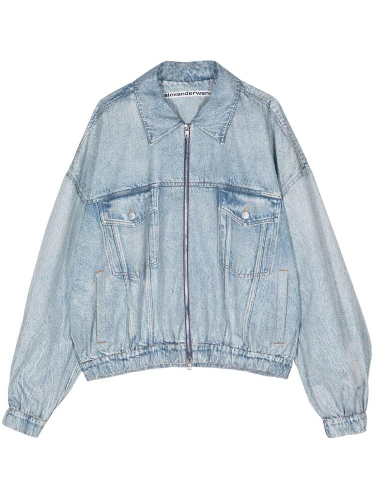 Alexander Wang zip-up denim jacket - Blue Cover