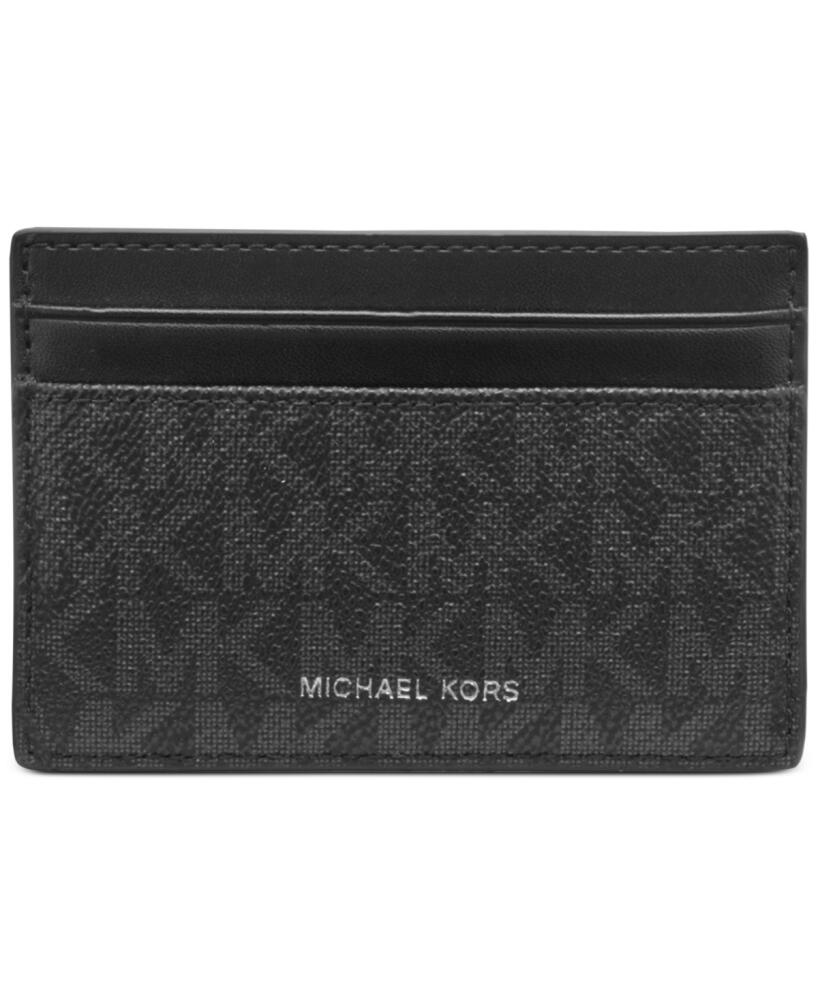 Michael Kors Men's Mason Signature Card Case - Black Cover