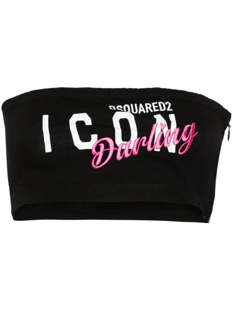 DSQUARED2 Darling cotton tank top - Black Cover