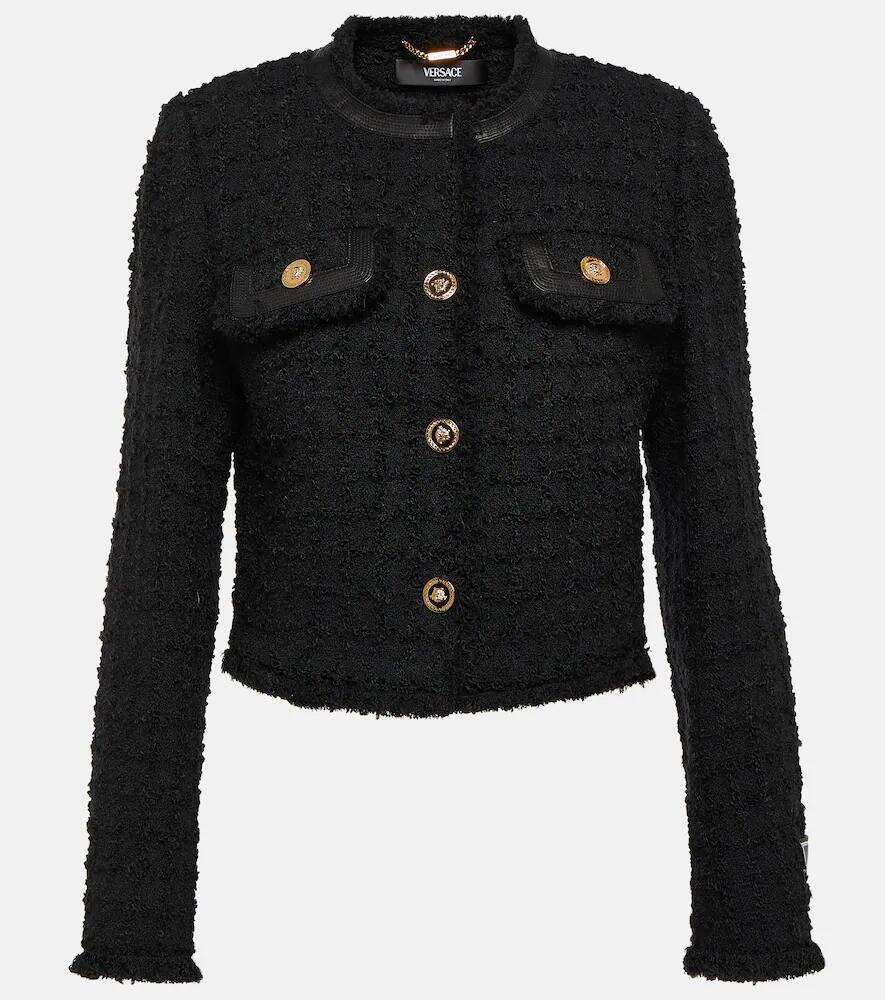 Versace Cropped bouclé jacket Cover