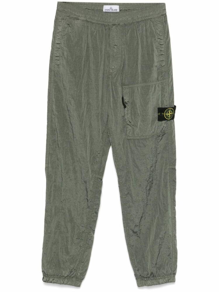 Stone Island Compass-badge cargo trousers - Green Cover