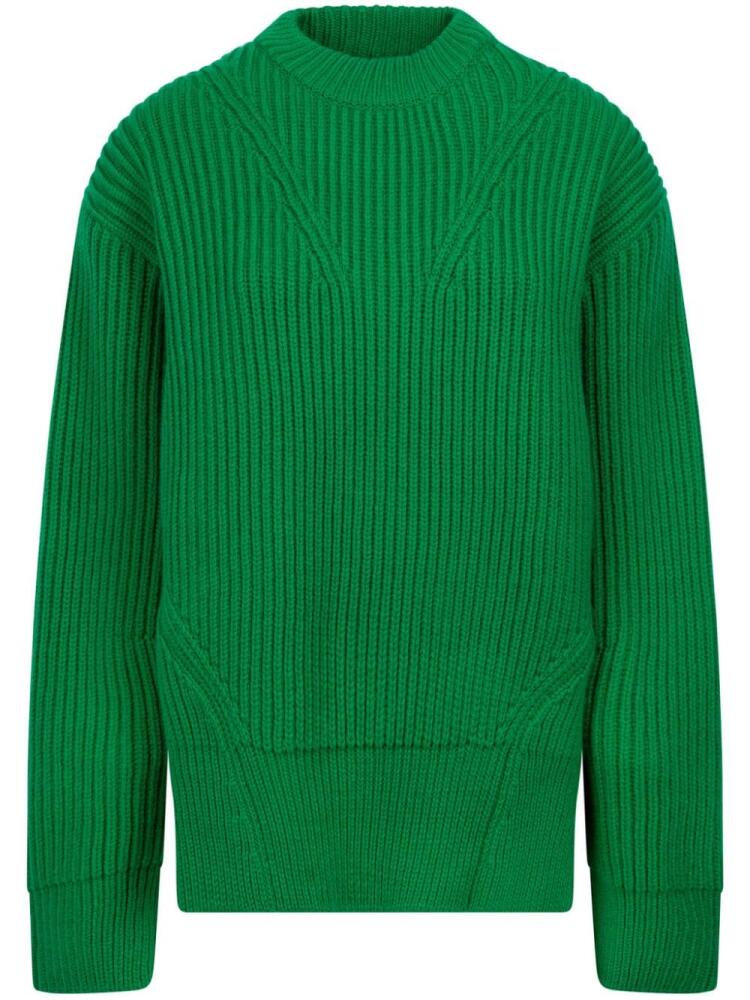 Jil Sander ribbed-knit jumper - Green Cover