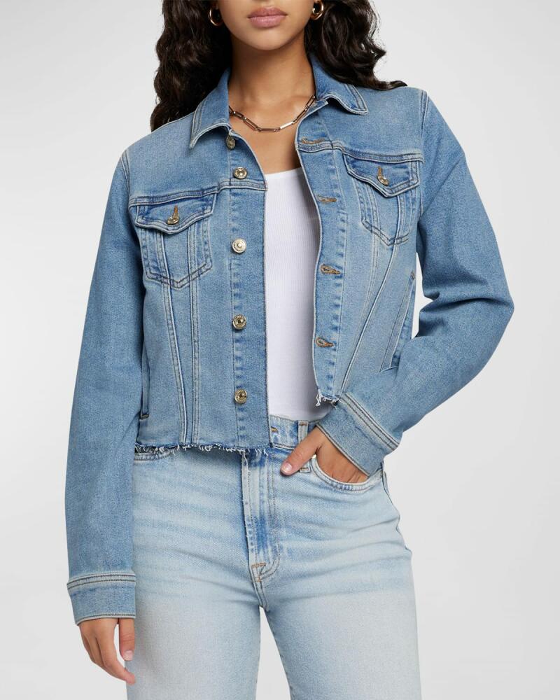 7 for all mankind Classic Denim Trucker Jacket Cover